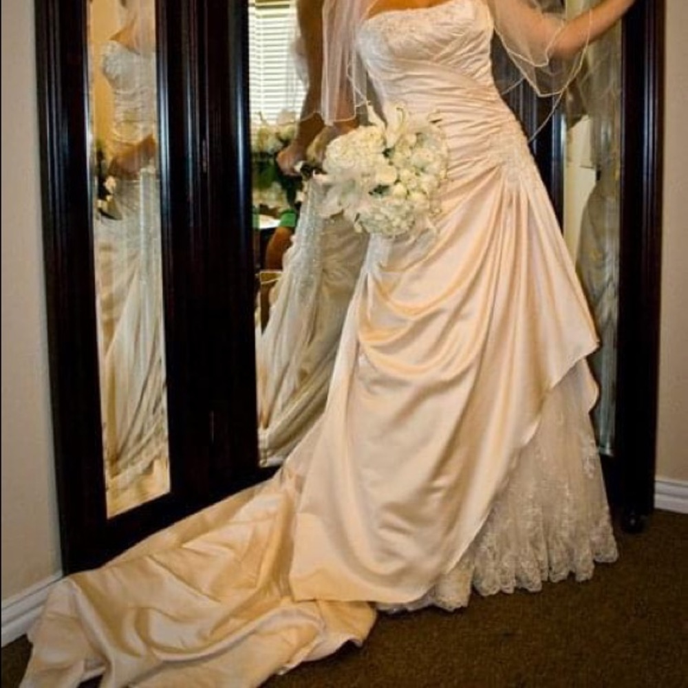 Champagne colored WEDDING DRESS!